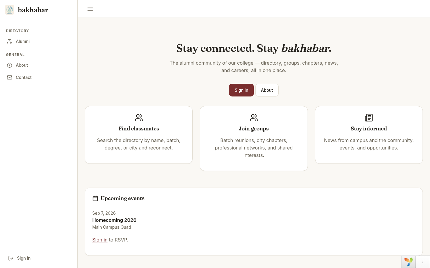 bakhabar homepage